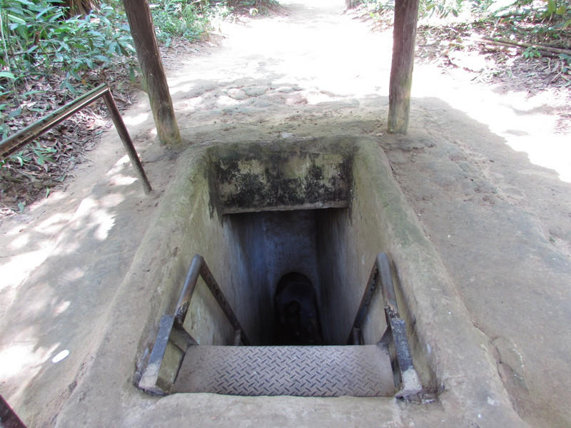 Entry to the tunnels