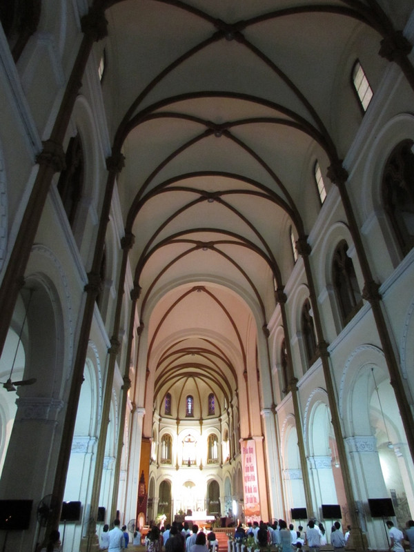 Inside the cathedral
