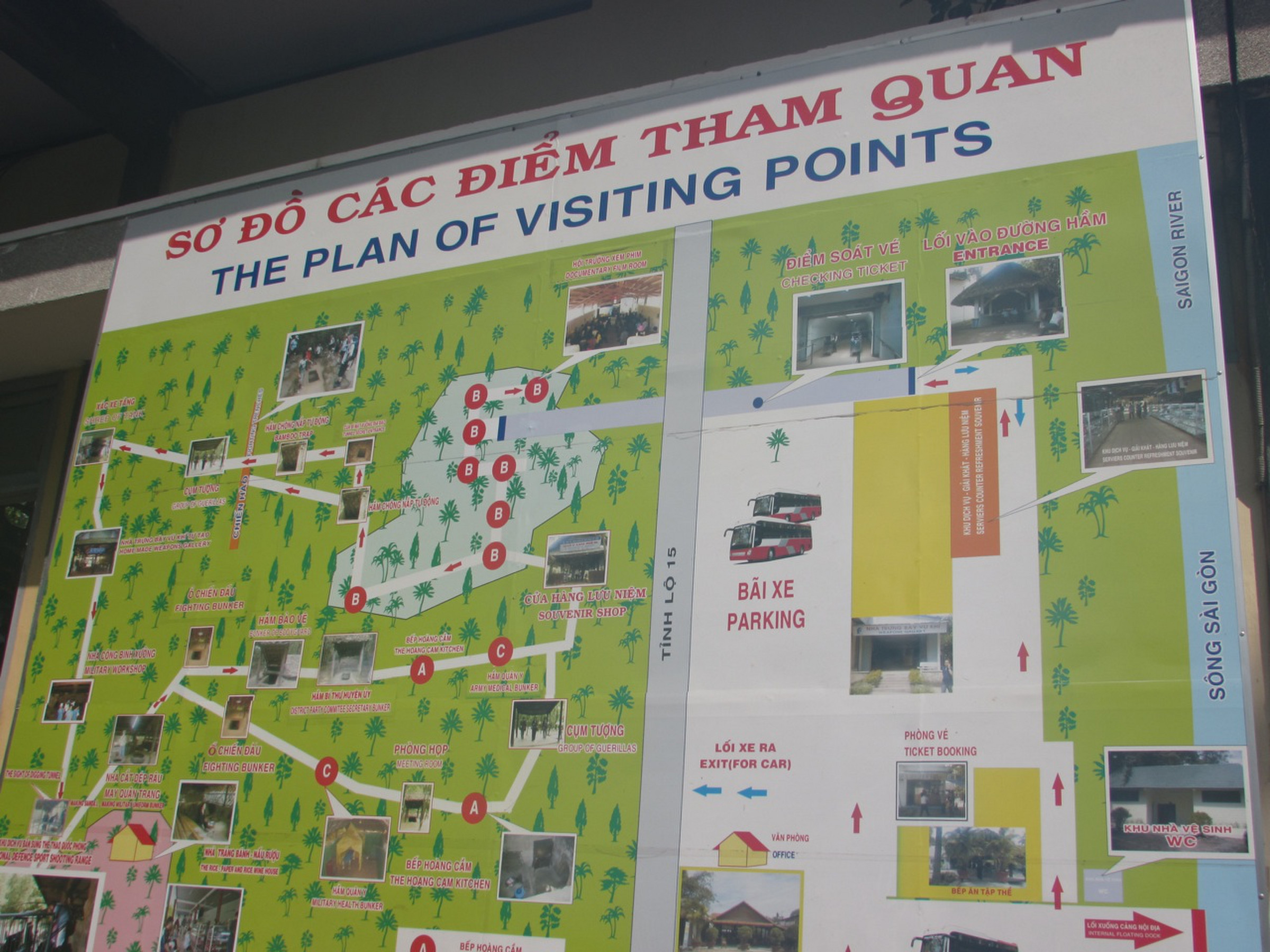 Cu Chi Tunnels diagram | Photo