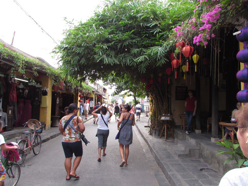 Our group walking in Hoi An