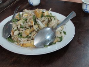 Tofu and jackfruit salad
