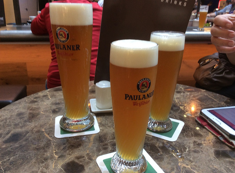 Beer at the Frankfurt airport