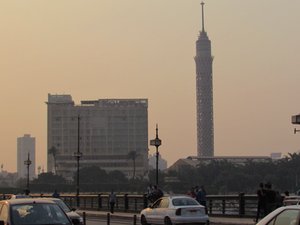 Our hotel and the Cairo Tower