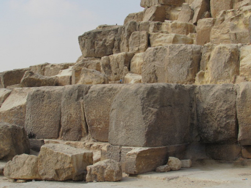 Close of of Khufu&#39;s pyramid