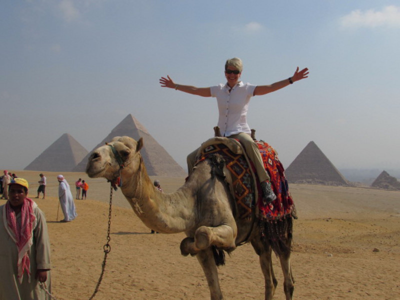 Here I am on the camel!