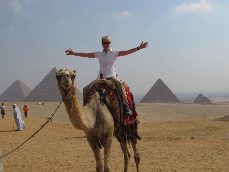 Lori on camel