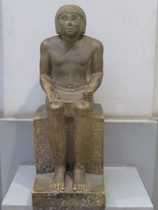 Statue depicting a scribe