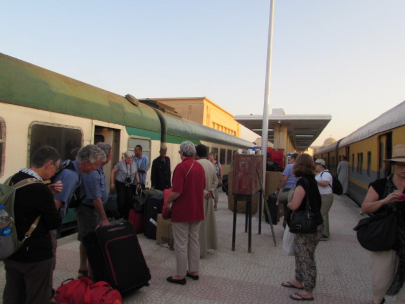 Our group at Luxor station