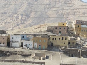 Deserted town in the Valley of the Kings
