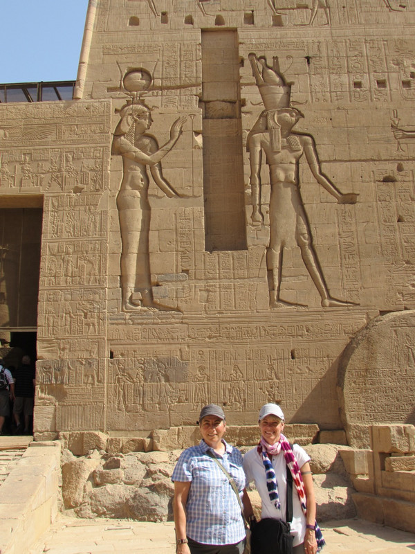 Lori and Susan at the Temple of Isis