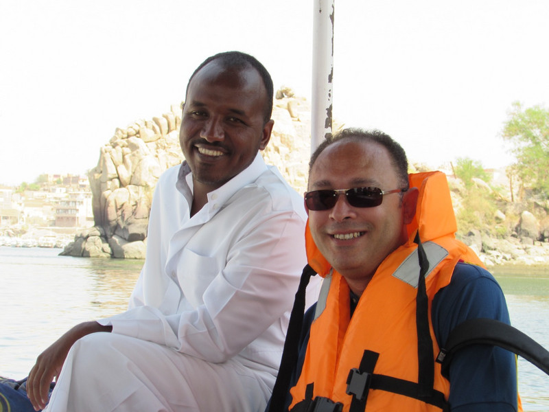 Boatman and our guide Amr