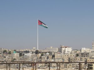 City View with Jordanian flag