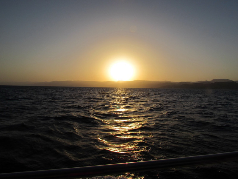Sunset in the Gulf of Aqaba