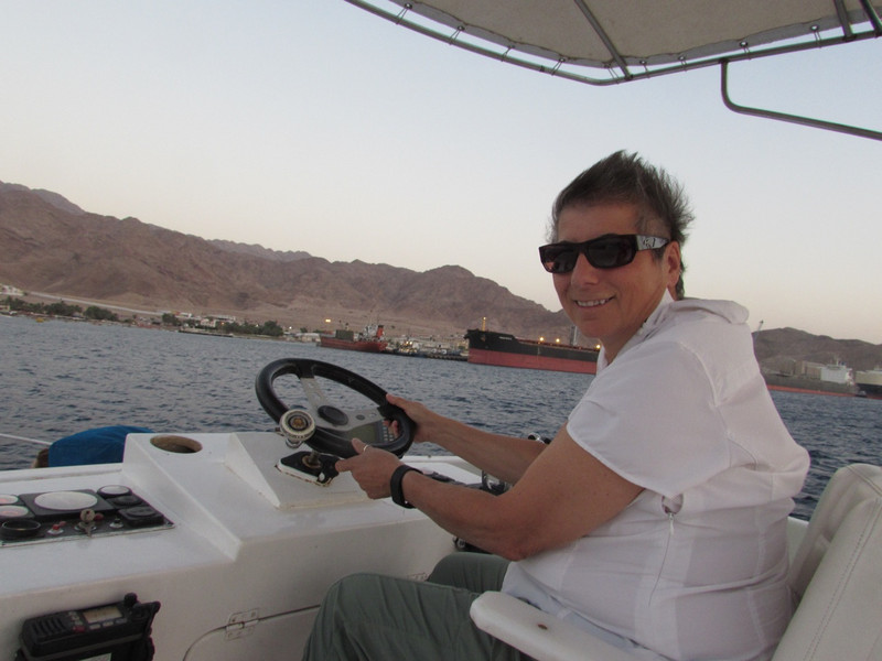 Susan at the helm