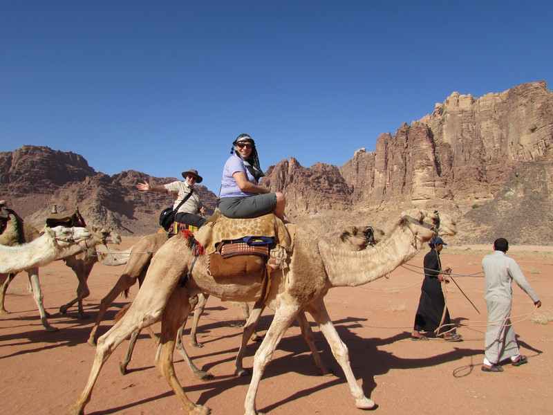 Susan on her camel