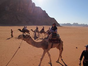 Susan on her camel