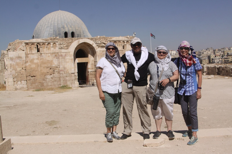 In front of the Umayyad Palace 