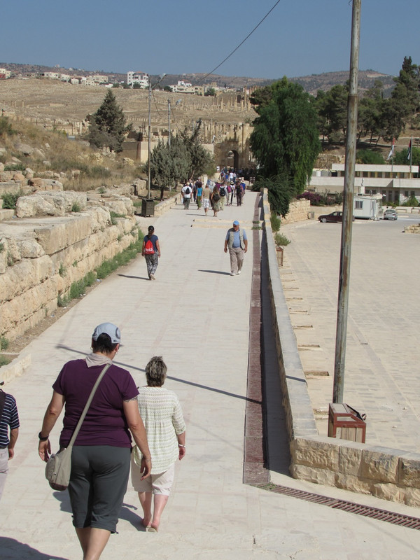 Heading further into Jerash