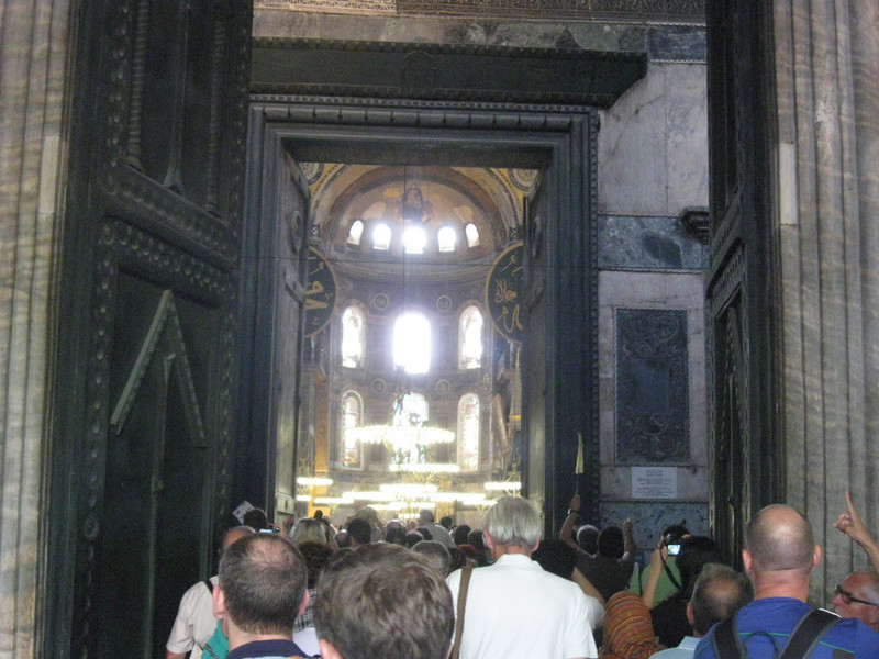 Hagia Sophia entrance - opened in 537