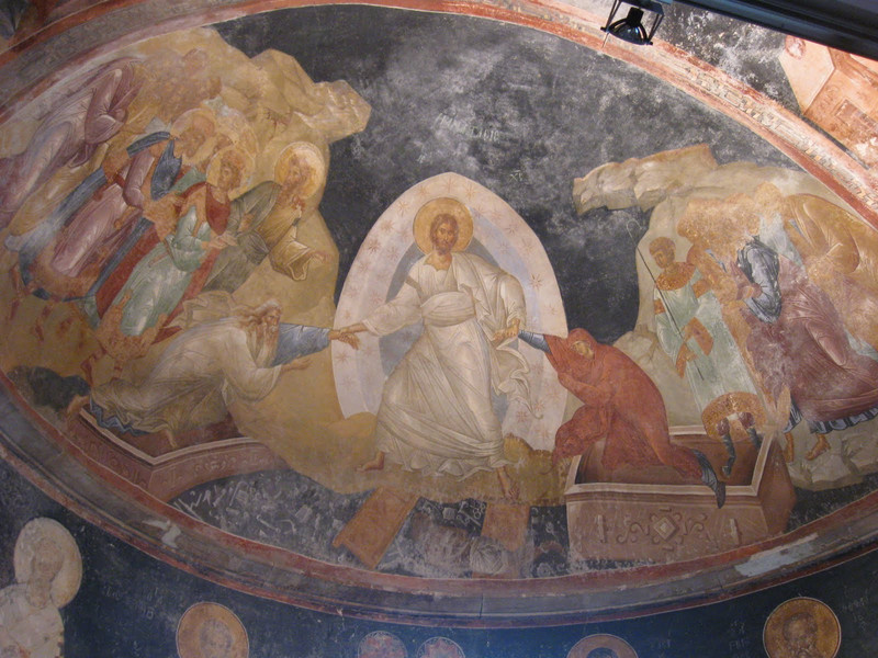 Chora Church fresco depicting Jesus