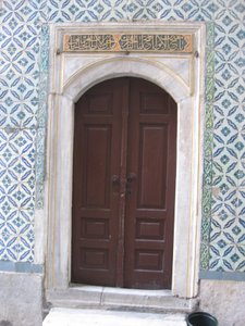 One of many beautiful doorways in the Palace