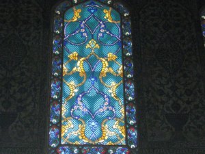 Stained glass at the Palace