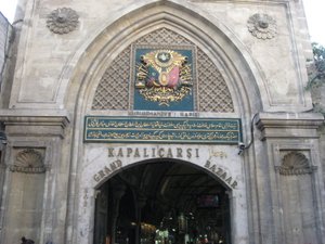 Grand Bazaar entrance - built in 1461!
