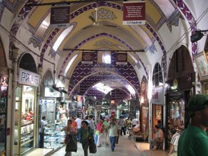 One of the many hallways in the Grand Bazaar