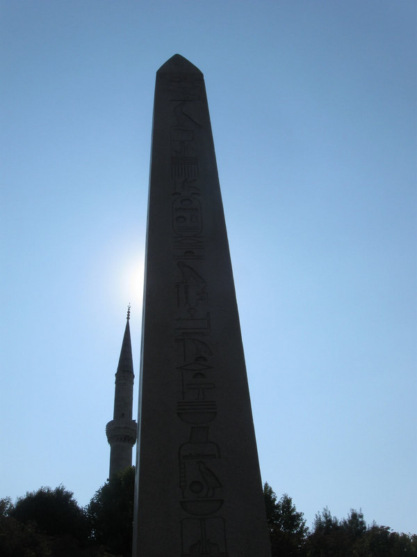 Obelisk and minaret