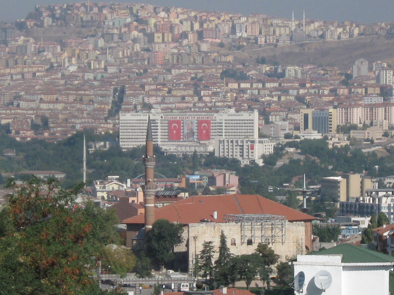 View of Ankara from the museum