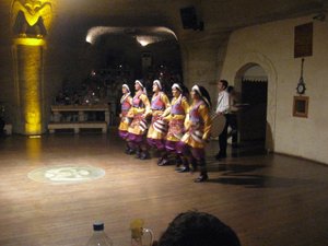 Turkish folk dancers