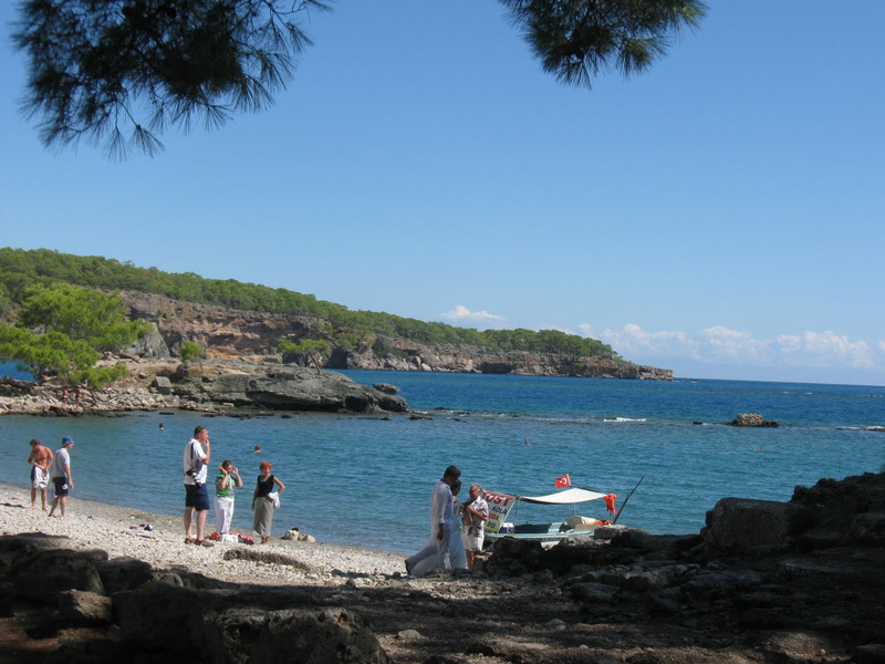 One of the bays at Phaselis