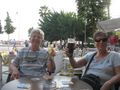 Chris and Susan with a beverage in Kas