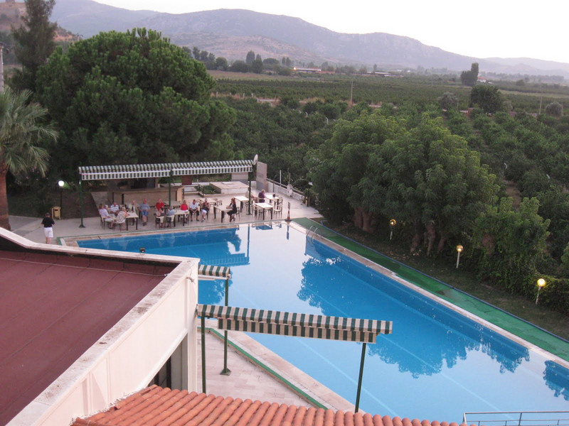 View from our room at the Hitit Hotel in Selcuk