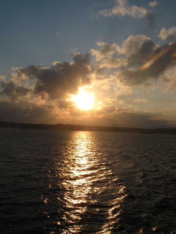 Sunrise crossing the Dardanelles