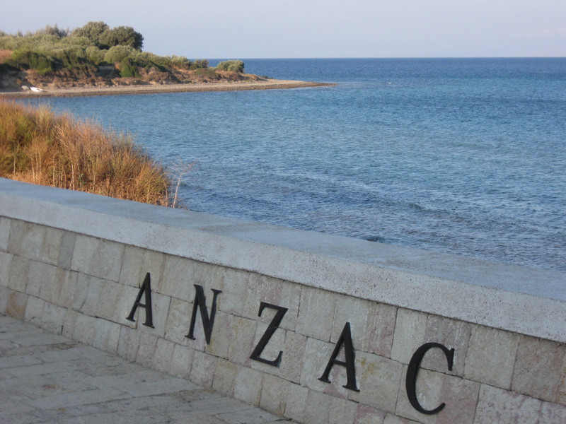 Anzac Cove - one of the World War 1 battlefields