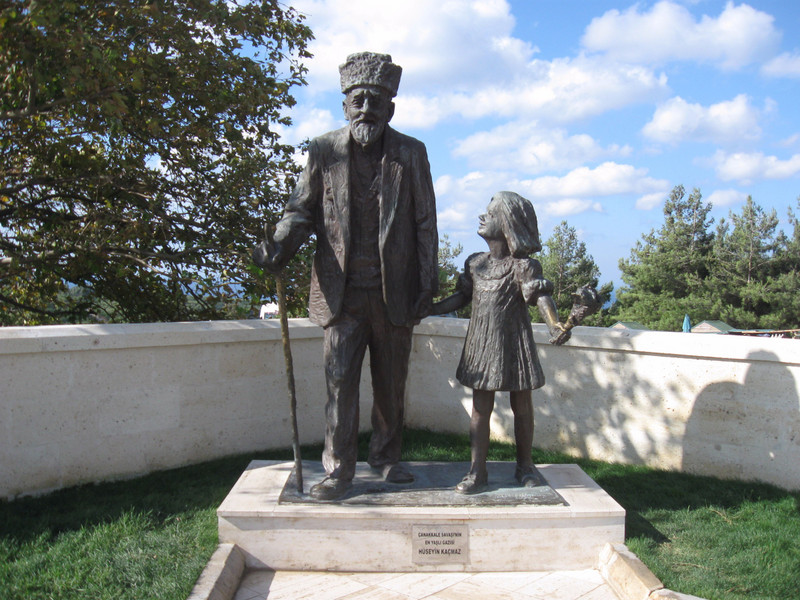 Statue of the last Turkish Gallipoli survivor