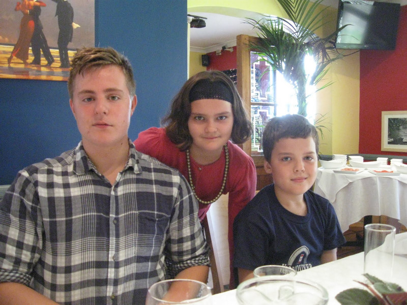 The kids: Jacob, Lavinia and Harry