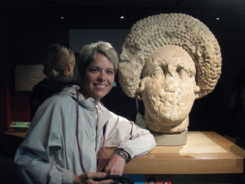Lori in the Roman Bath Museum