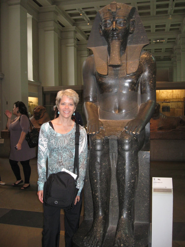 Lori at the Egyptian exhibit