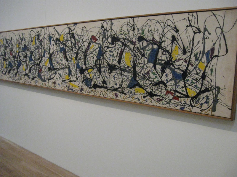 Jackson Pollock painting at the Tate Modern