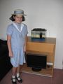 Lavinia in her school uniform