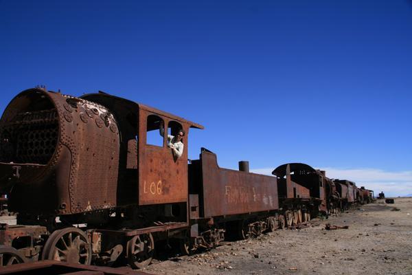 Train grave yard.... toot toot..(if only she knew its rusted out)