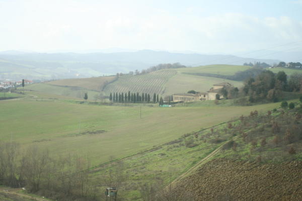 Tuscana from the train