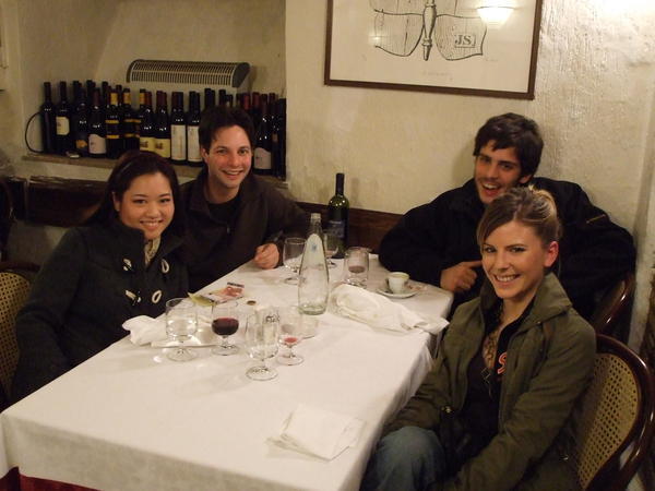 At dinner in Roma
