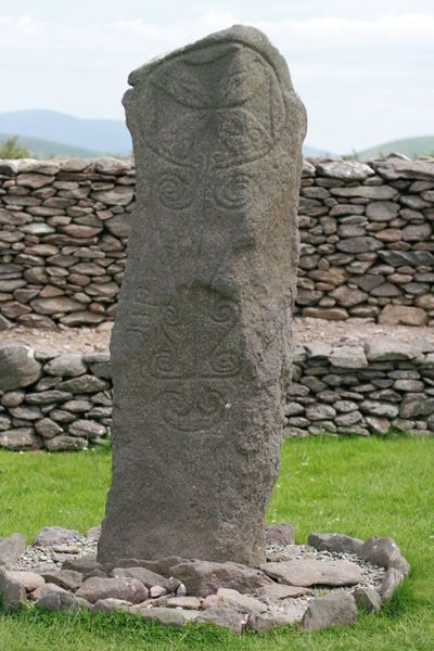 This stone marks a Celtic sign a Monastery was build around