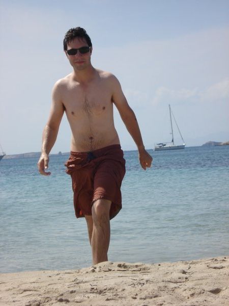 Me on the Blue Beach in Paros