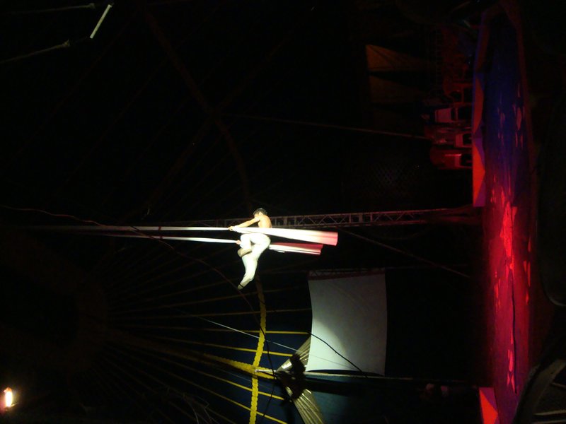 Flying boy at the Circus