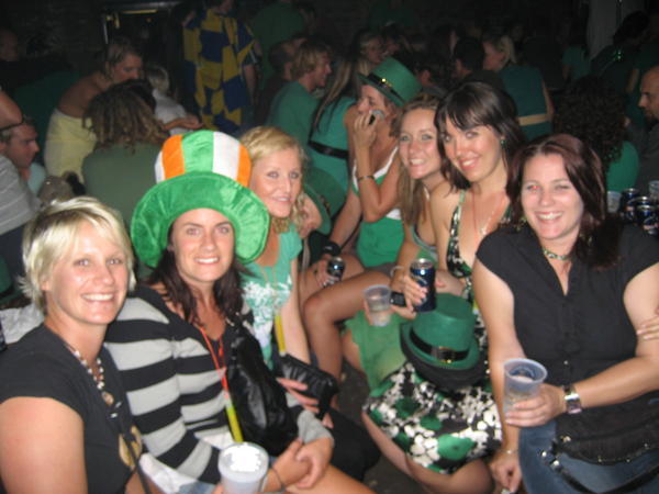 paddys day  in the rocks