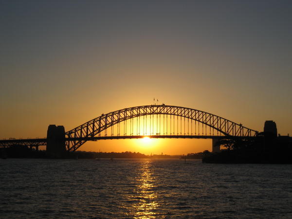 Sunset over the Harbour bridge 2
